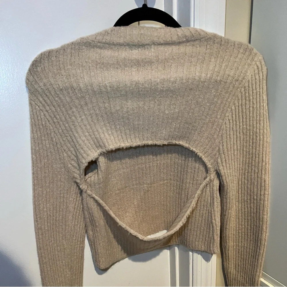 VRG GRL Louvre Knit Top in Natural Size Large NEW WITH TAGS - Picture 6 of 8